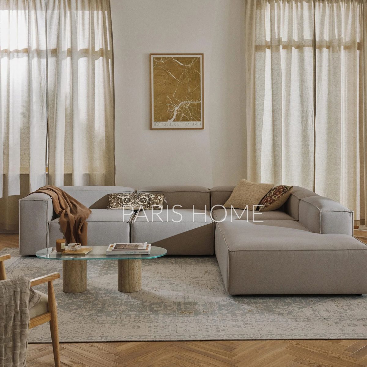 GENERICO - Seccional Derecho Rinconera Grande Monarch Tejido - Taupe