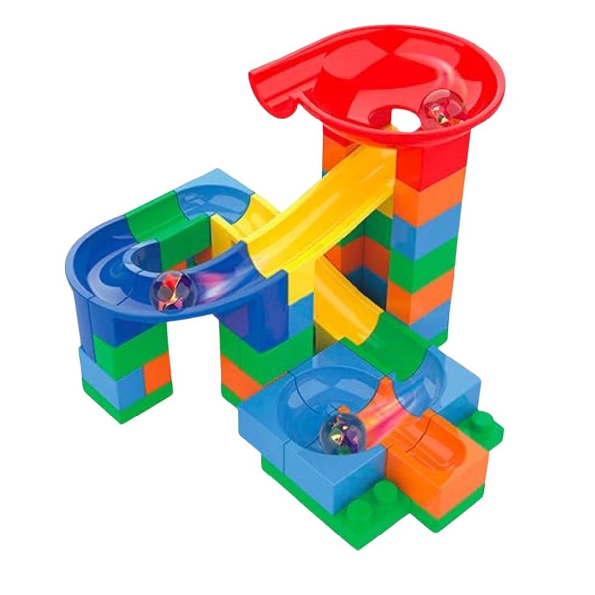 GENERICO - Juego de construcción 3D bloques pista track maze 56pcs