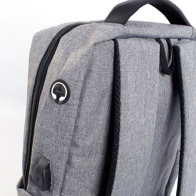 MARVO - Mochila Para Laptop 15.6 Gris Usb Ba-03 Marvo