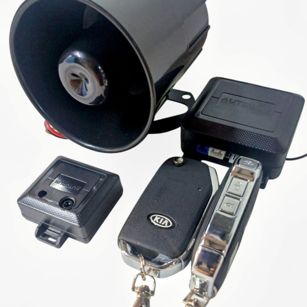 GENERICO - Alarma automotriz con llave flip y Bluetooth para kia