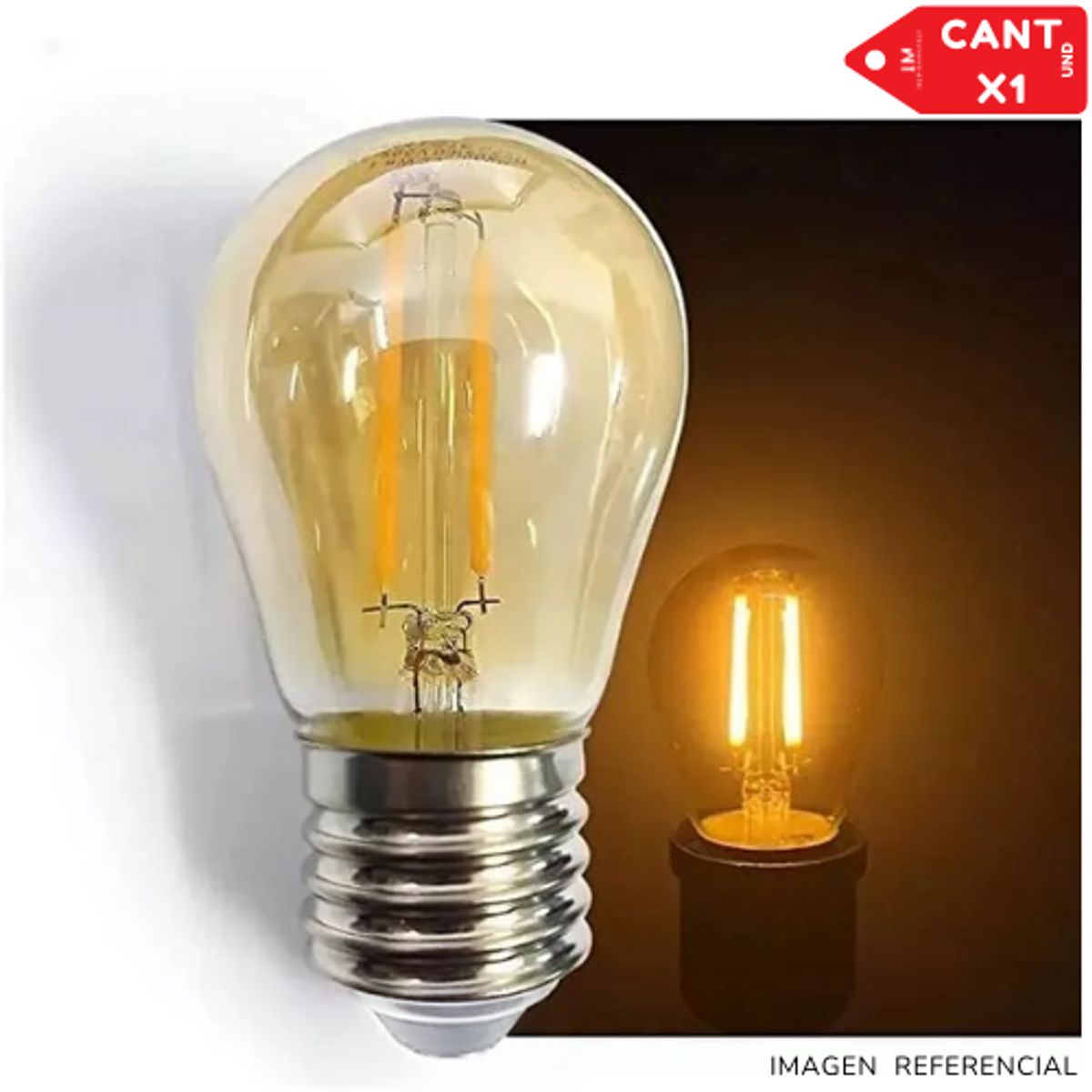 INSPIRA MARKET - Foco Bombilla de Filamento LED Luz Cálida
