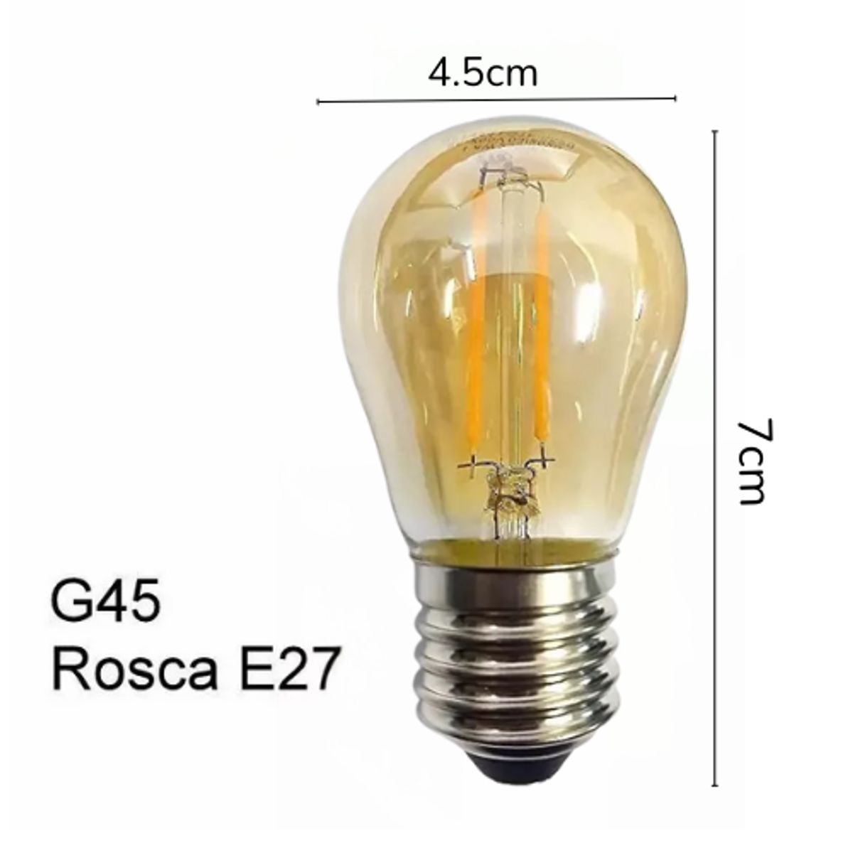 INSPIRA MARKET - Foco Bombilla de Filamento LED Luz Cálida