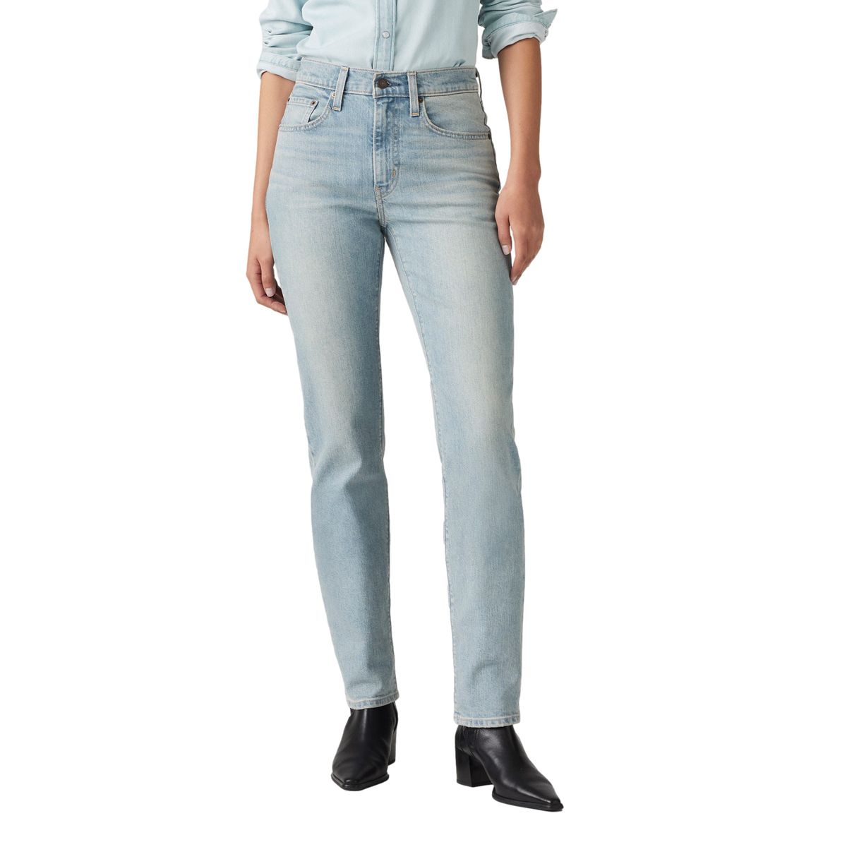 LEVIS - Jeans Mujer 724 High Rise Straight Celeste Levis
