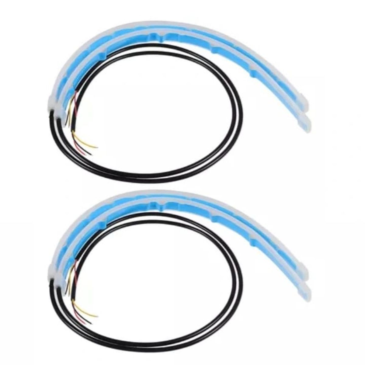 GENERICO - parTiras Led Flexibles para faros delanteros color dual 60cm