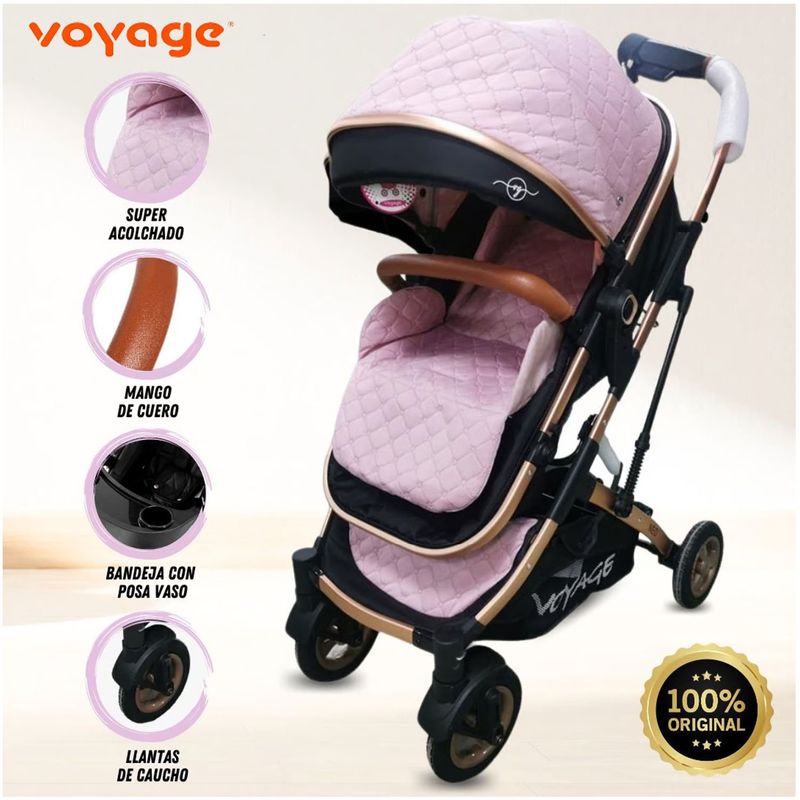 VOYAGE - Coche Moisés de Lujo «NOA» Edición Limitada Pink