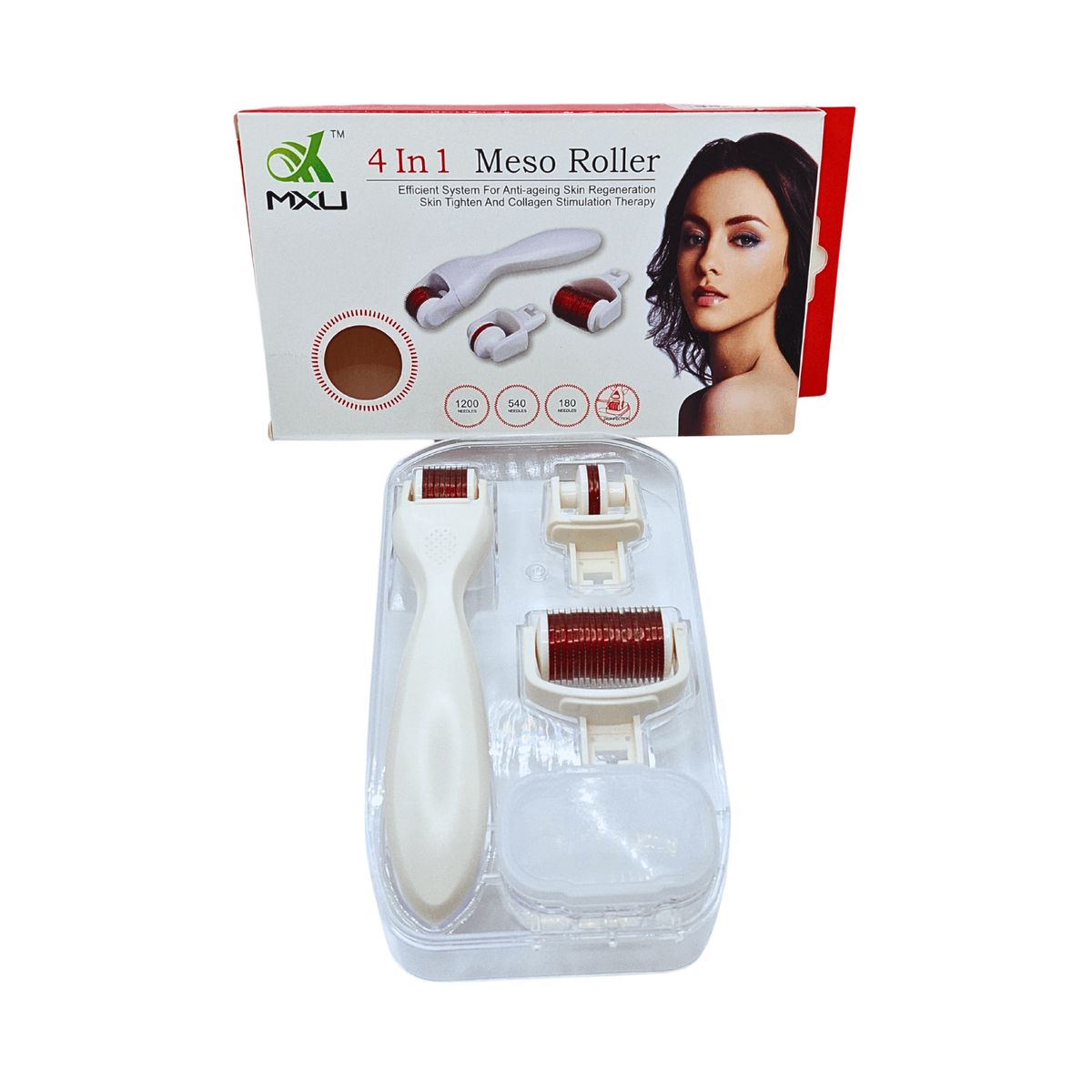 OEM - Rodillo de Mesoterapia 4 en 1 – Rejuvenece y Cuida Tu Piel