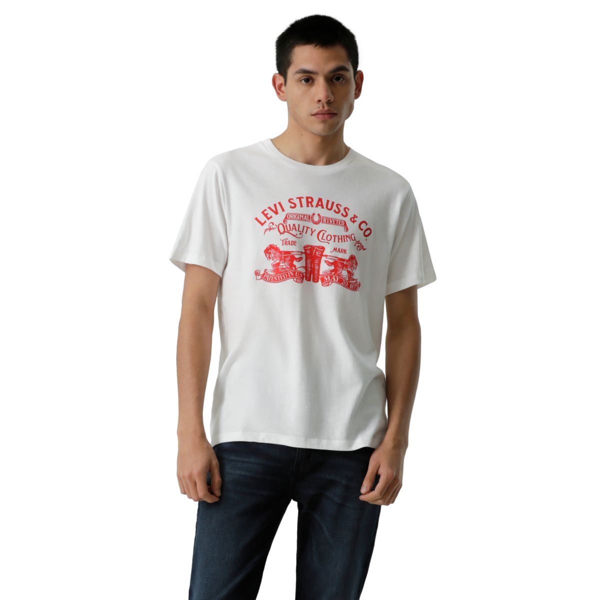 LEVIS - Polo Hombre Graphic Crewneck Tee Blanco Levis