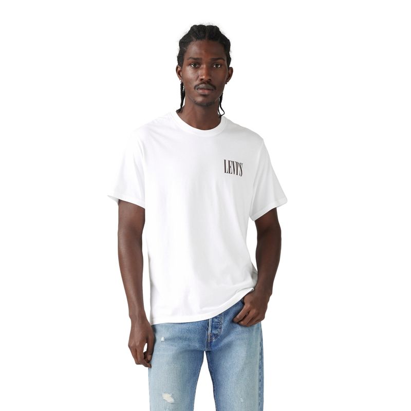 LEVIS - Polo Hombre Relaxed Fit Tee Blanco Levis
