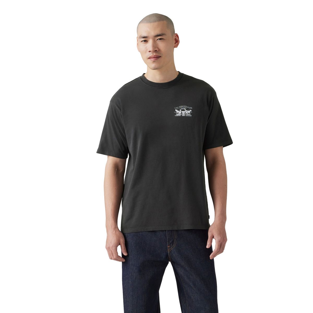 LEVIS - Polo Hombre Vintage Fit Graphic Tee Negro Levis