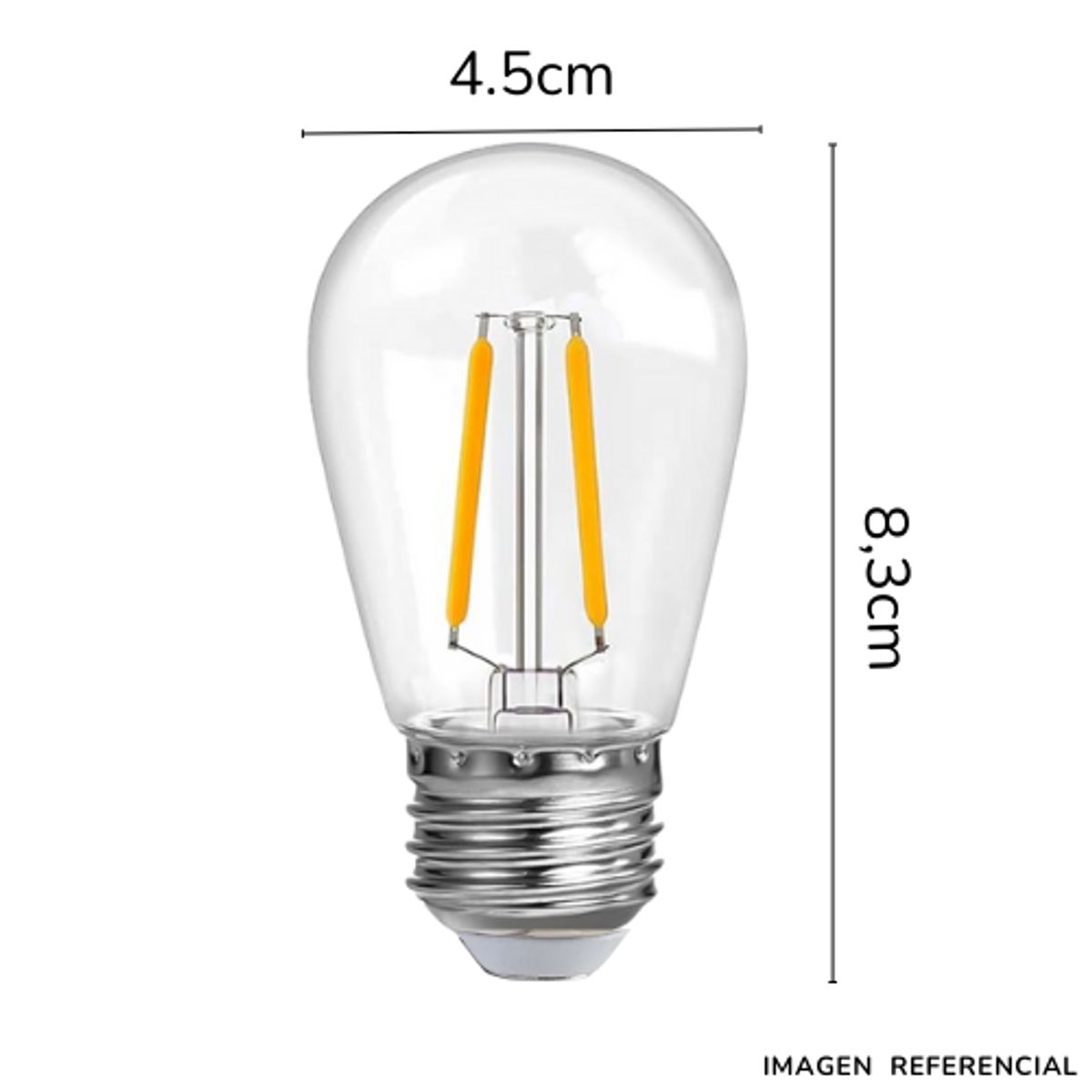 INSPIRA MARKET - Foco Led Bombilla de Filamento Iluminación Set x20