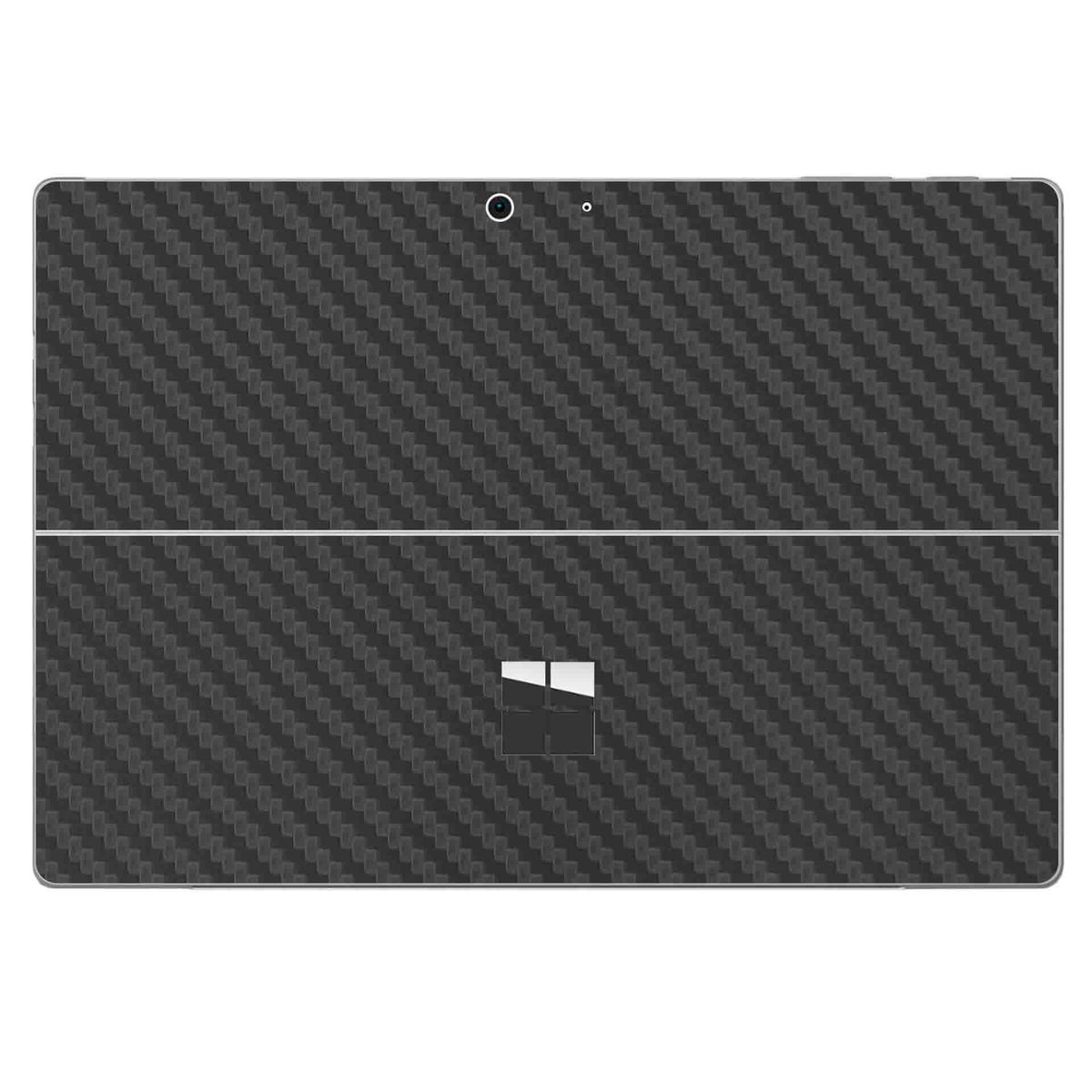 GENERICO - Skin Adhesivo Microsoft Surface pro 7 Fibra de Carbono Gris
