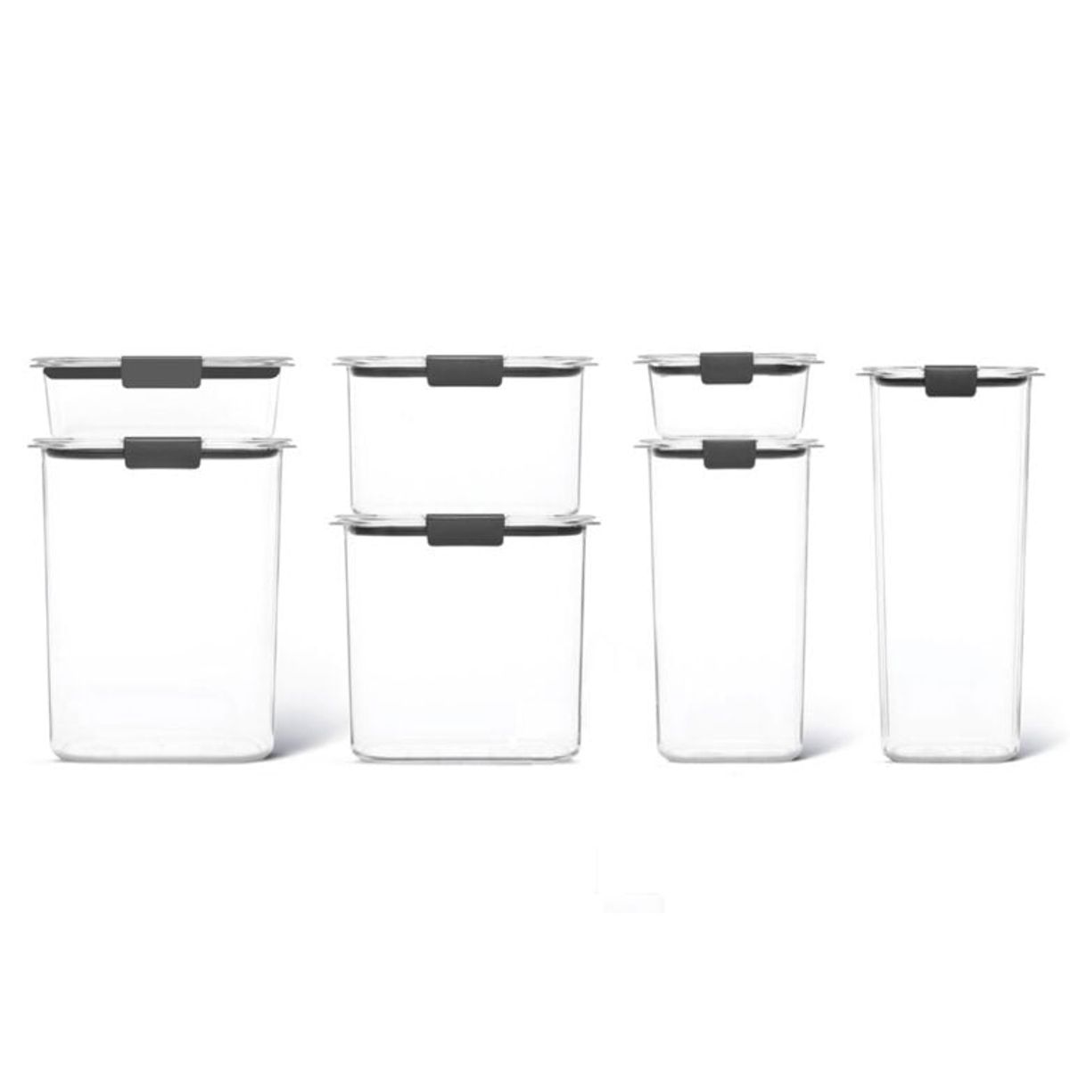 RUBBERMAID - Set de 7 herméticos de plastico Brilliance Rubbermaid Tritan 2141950