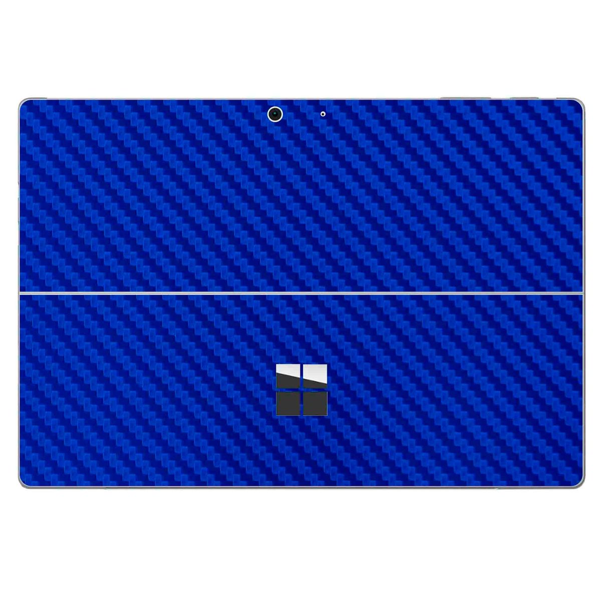GENERICO - Skin Adhesivo Microsoft Surface pro 7 Fibra de Carbono Azul