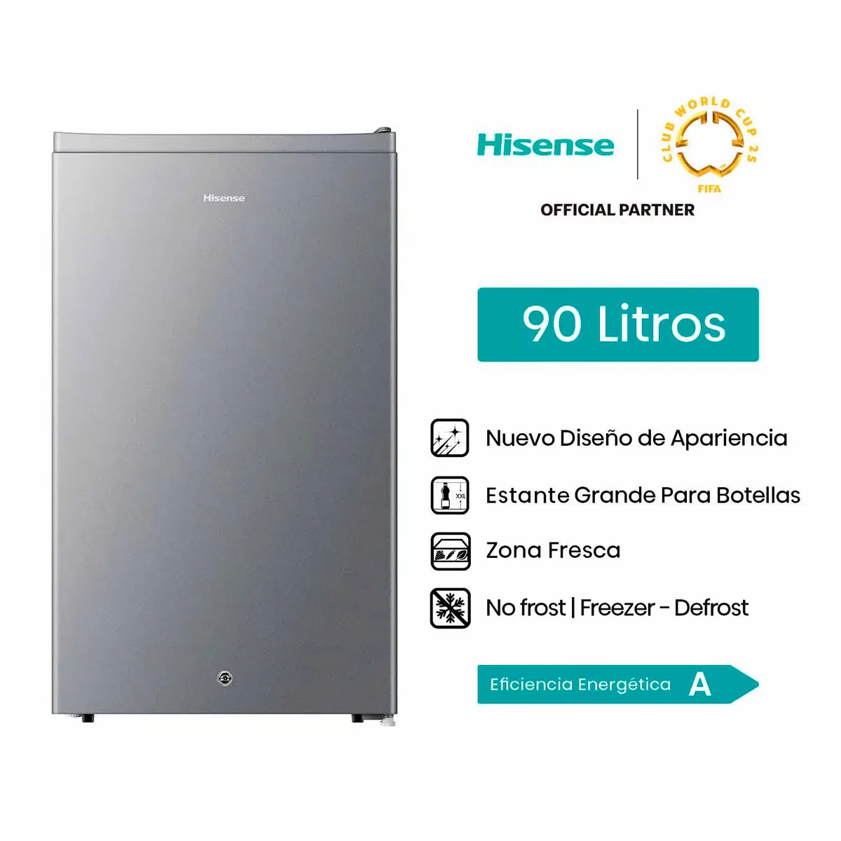 HISENSE - Frigobar HISENSE  90 LITROS   RR121H