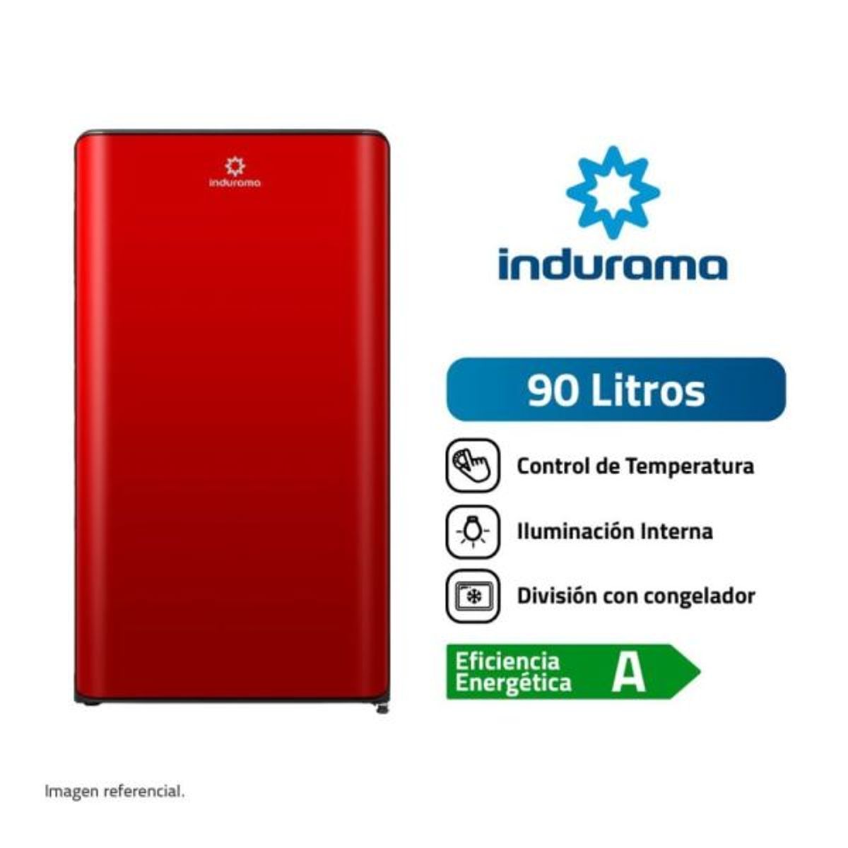 INDURAMA - Frigobar Indurama  90 litros  Ri-109R  Rojo