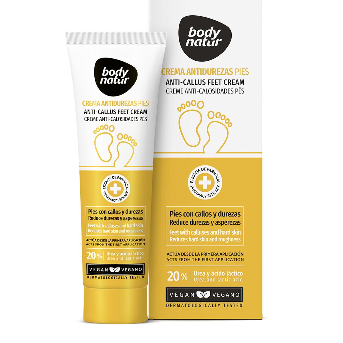 BODY NATUR - CREMA PARA PIES CON DUREZAS Y CALLOSIDADES
