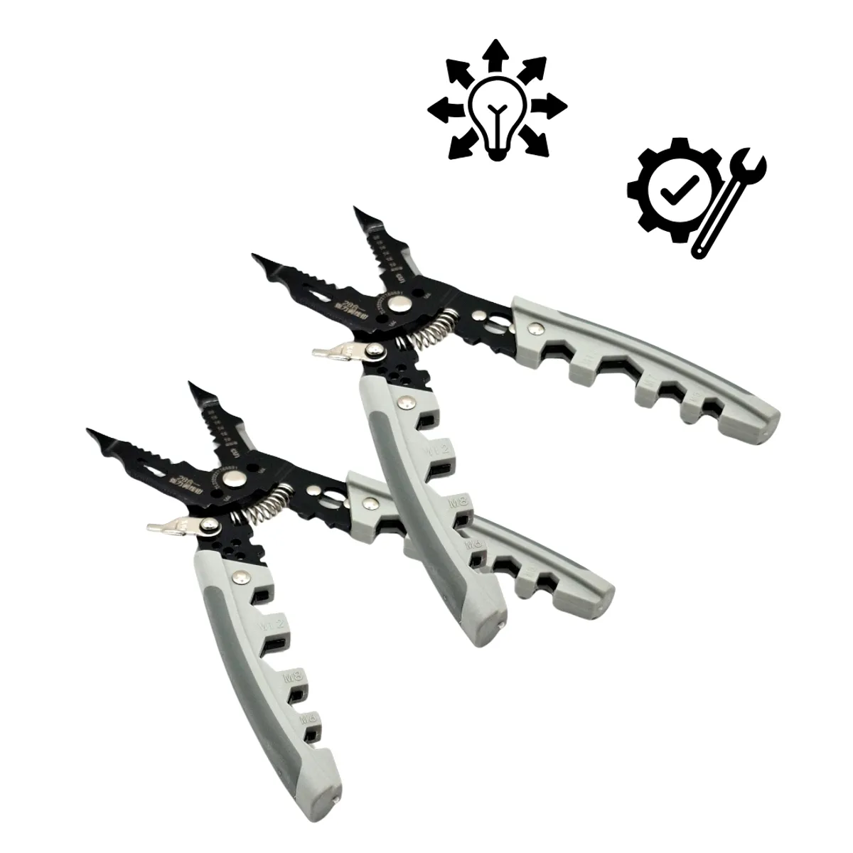 ROSH - Alicates Importados 9 en 1 – Pack de 2 para Máxima Funcionalidad