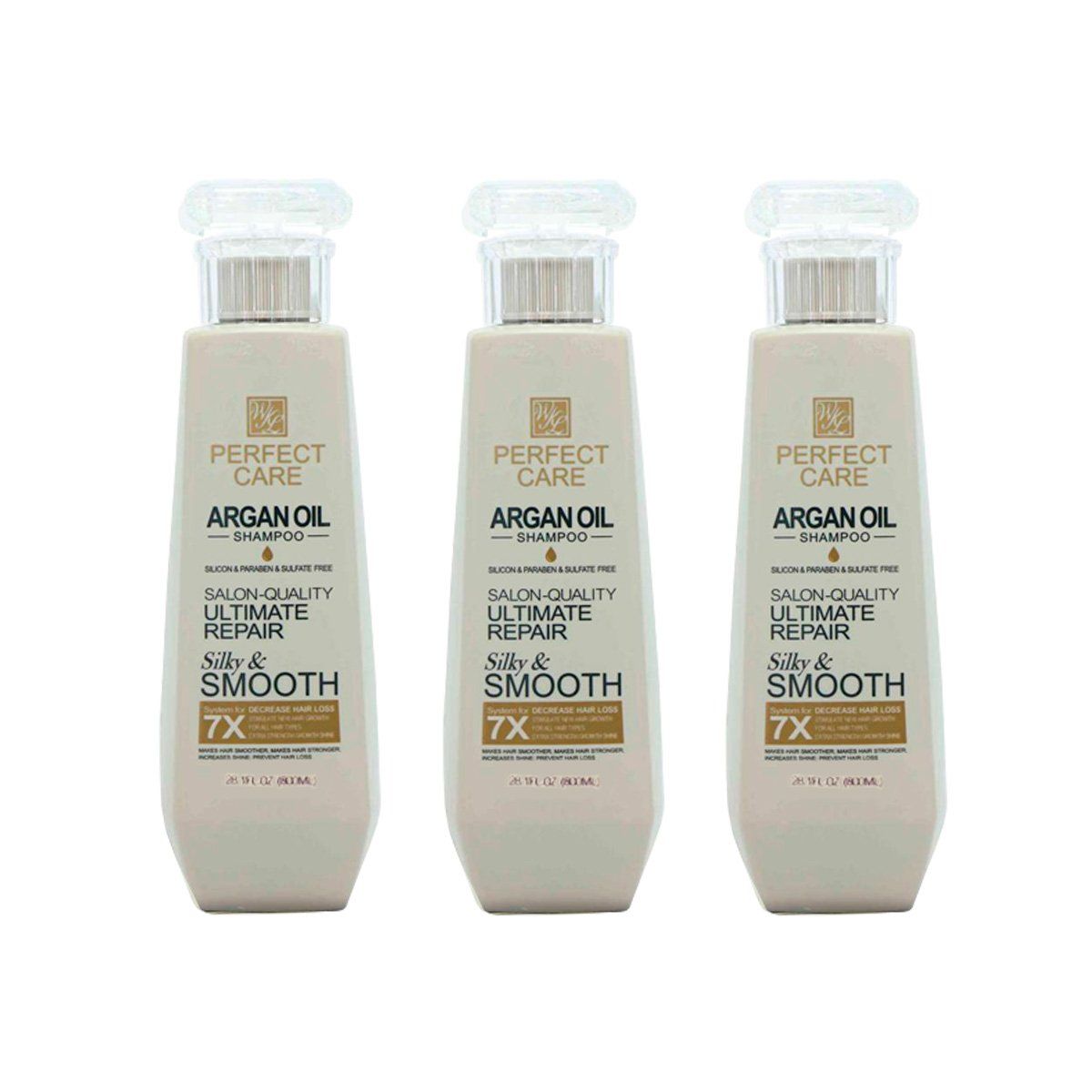 GENERICO - Perfect Care Shampo Argan Oil 800Ml Wokali 3 Unidades