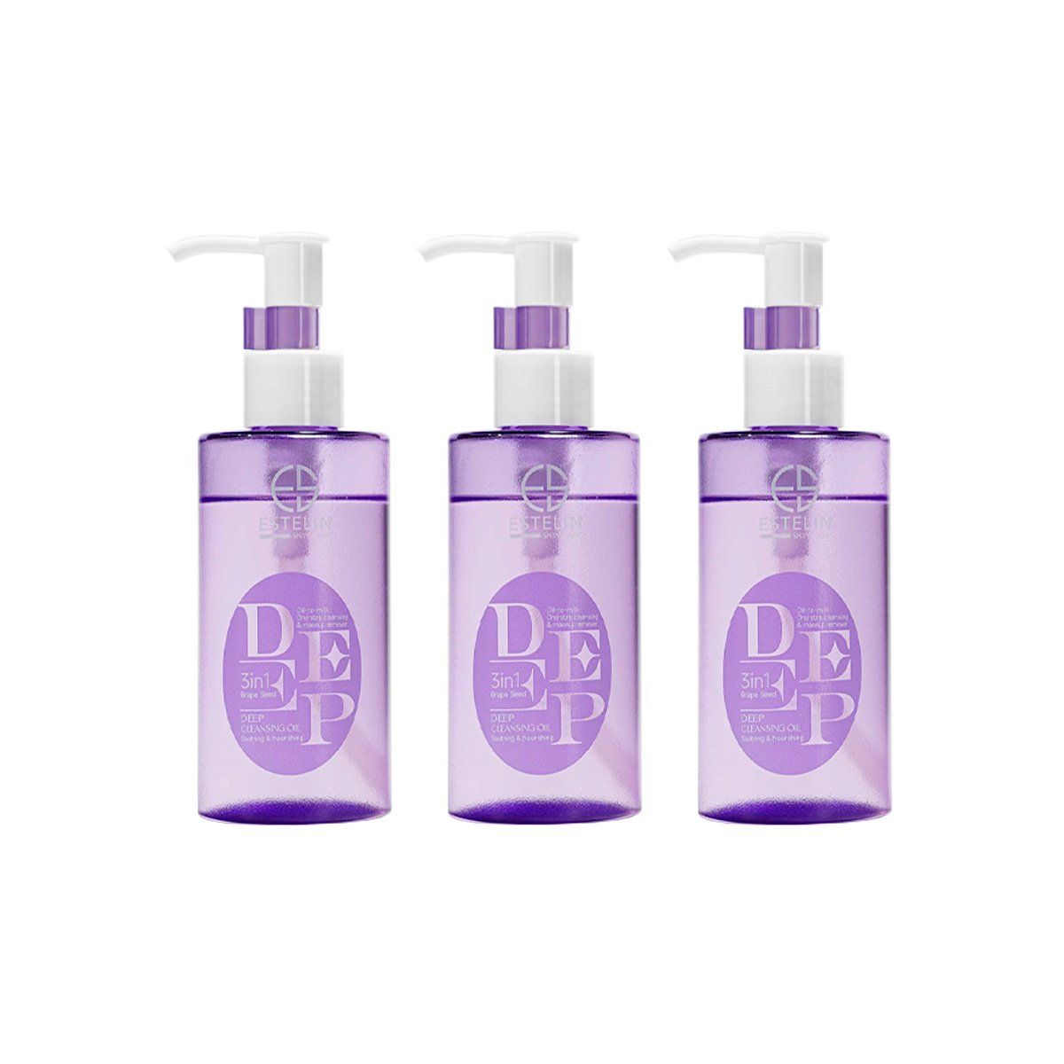 GENERICO - Deep Cleansing Grape Seed 130ml Estelin 3 Unidades