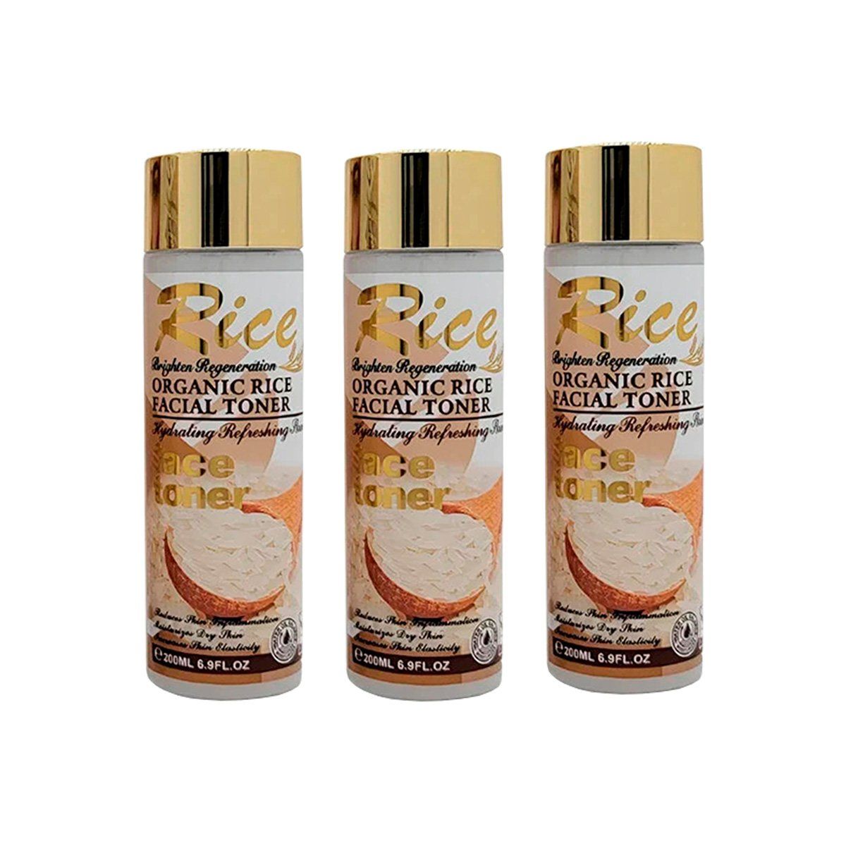 GENERICO - Arroz Tonico Facial 200Ml Wokali 3 Unidades