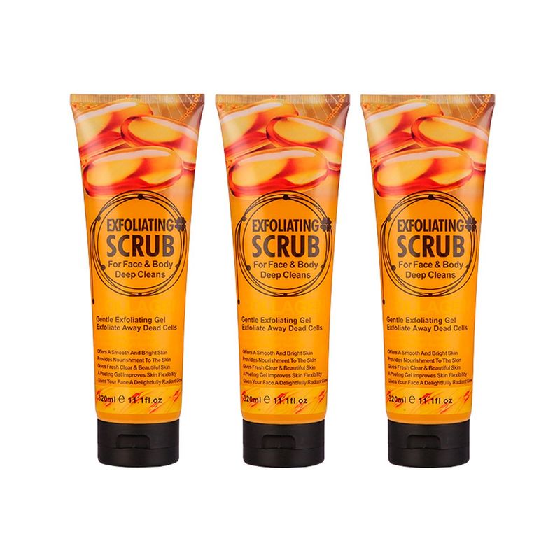 GENERICO - Gel Exfoliante Scrub Colágeno 320Ml Wokali 3 Unidades