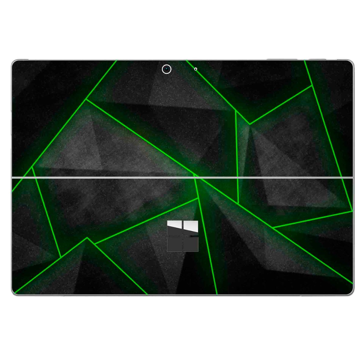 GENERICO - Skin Adhesivo Microsoft Surface pro 7 Lineas verde