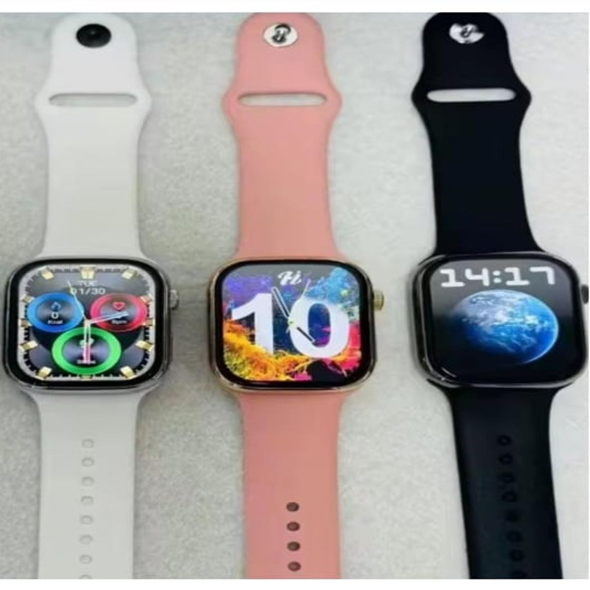 GENERICO - PACK 2 SMARTWATCH T900+ PRO MAX NEGRO Y ROSADO SERIE 10 MODELO 2025