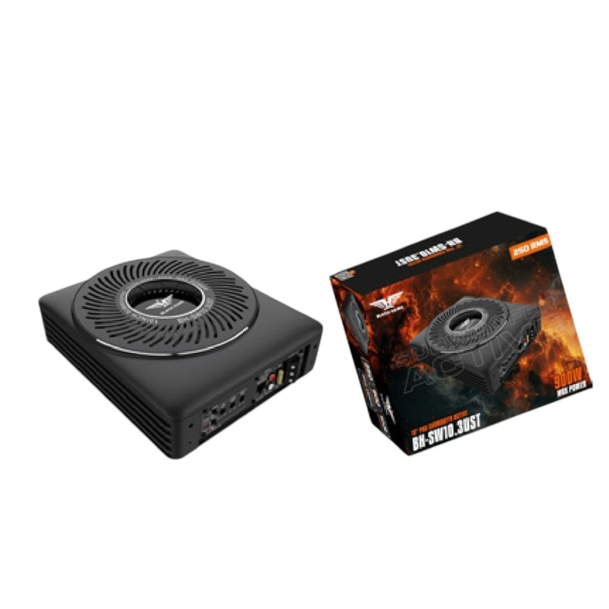 BLACK HAWK - Subwoofer Activo Amplificado Black Hawk 10 Pulgadas 800w