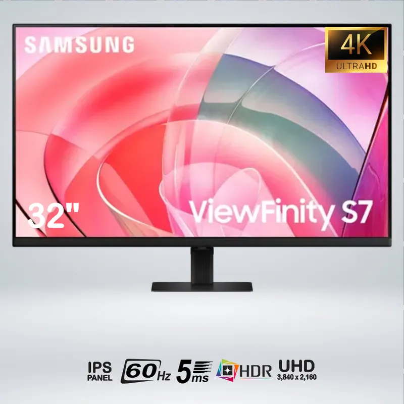 SAMSUNG - MONITOR VIEWFINITY S7 ULTRAHD 32 " 4K IPS 60HZ 5MS HDR10 LS32D700EALXPE
