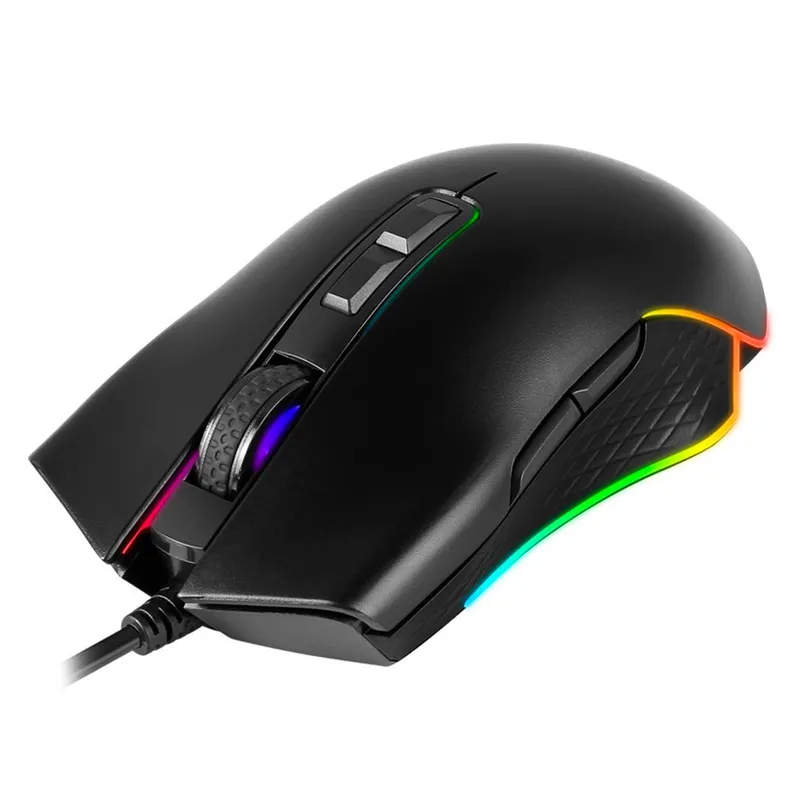 PHILIPS - PHILIPS G201 SPK9201BL Mouse Gamer RGB Momentum 6400dpi Usb