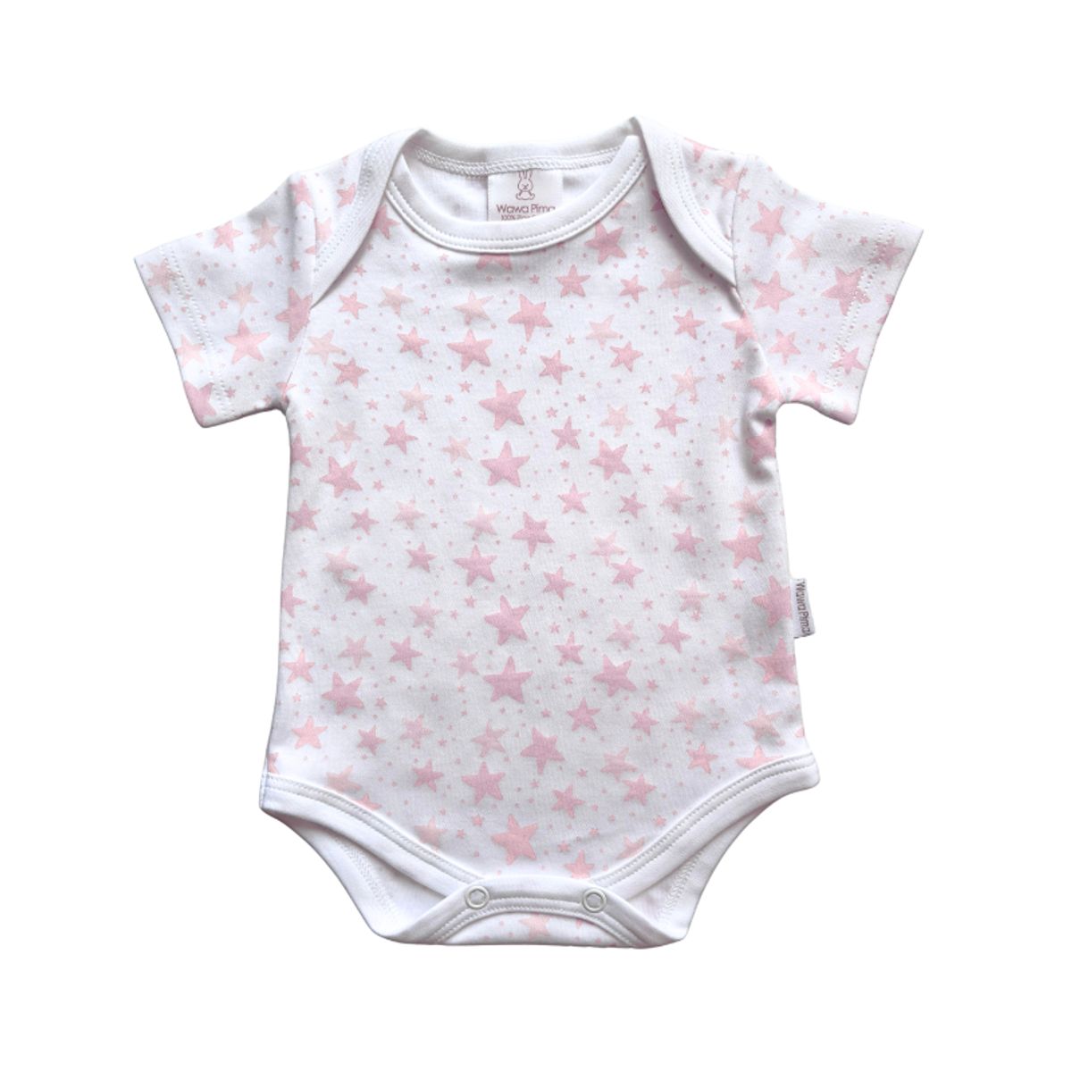 WAWA PIMA - BODY PINK STAR MC 100%  ALGODÓN PIMA