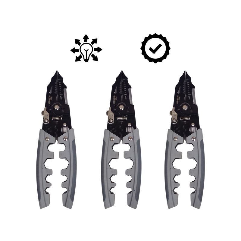 ROSH - Alicate Multifuncional 9 en 1 - Pack de 3 para Mayor Eficiencia