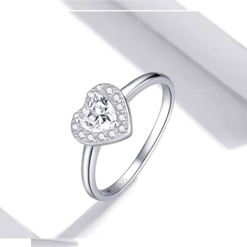 GENERICO - Anillo de Promesa – En Forma de Corazon