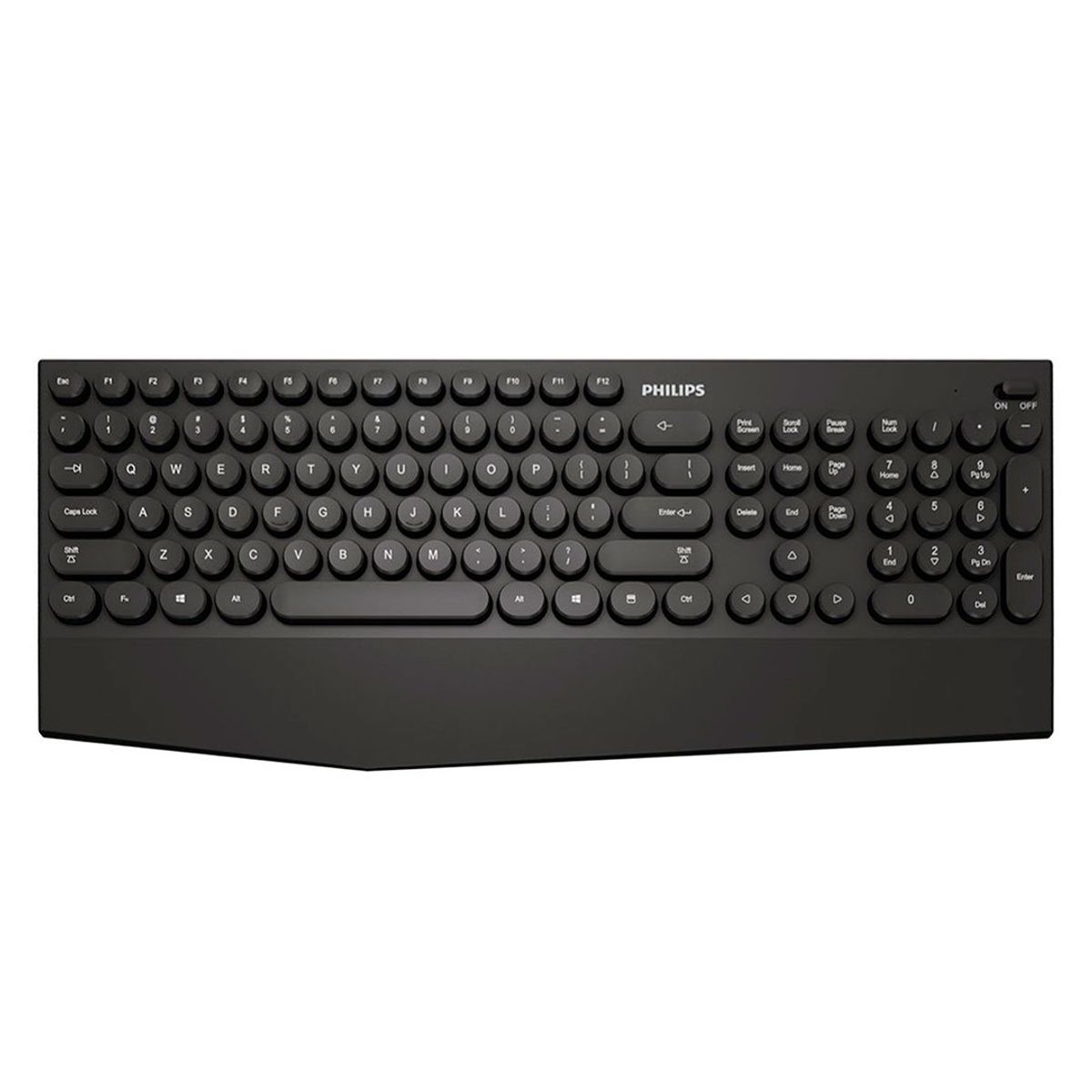 PHILIPS - PHILIPS K303 Teclado Inalambrico Bluetooth Ergonomico