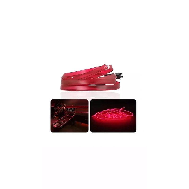 GENERICO - Tira Neon Led De Flexible Luz Auto Interior Decorativa 4M