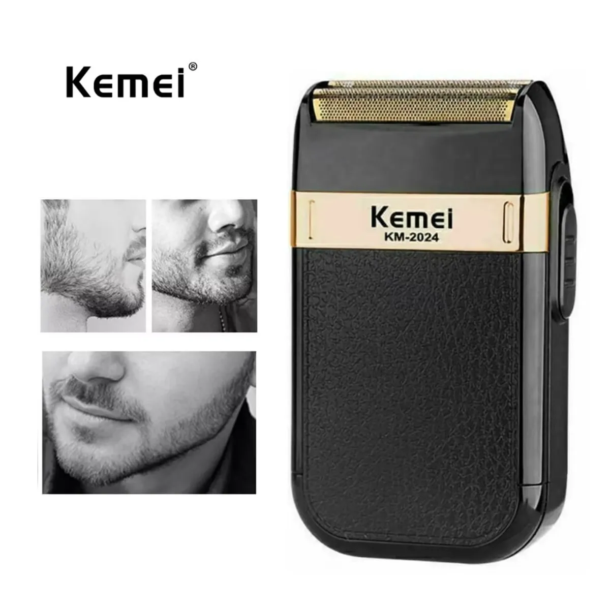 KEMEI - Máquina de Afeitar Portátil Recargable Afeitadora Kemei KM-2024 Shaver