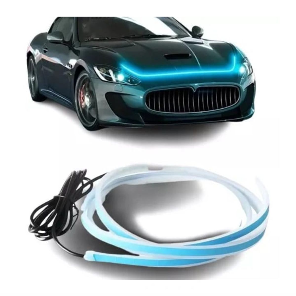 GENERICO - Luz Led Para Cofre Cajuela Estribos Auto Tuning AZUL