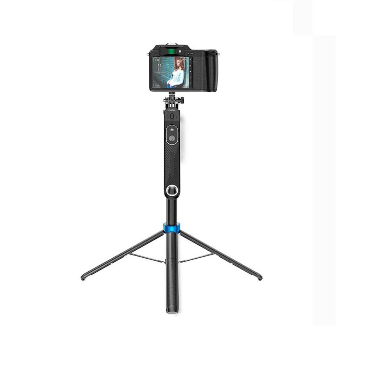 HOCO - Palo Selfie monopie tripode Hoco K22 Control Remoto Bluetooth