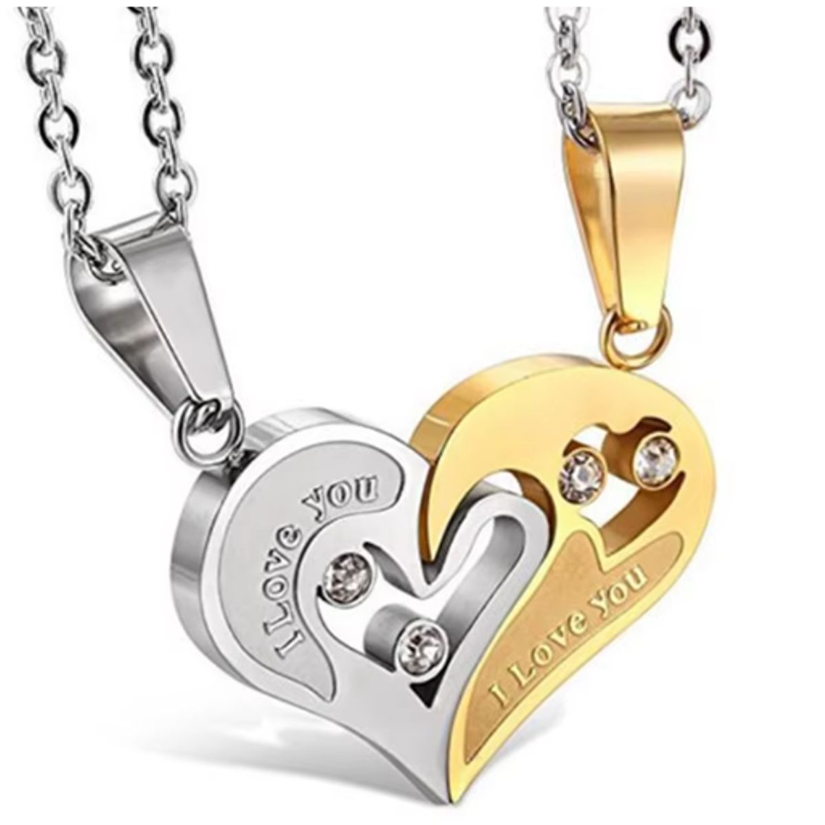 GENERICO - Collar para Parejas - Amor que Encaja Perfectamente