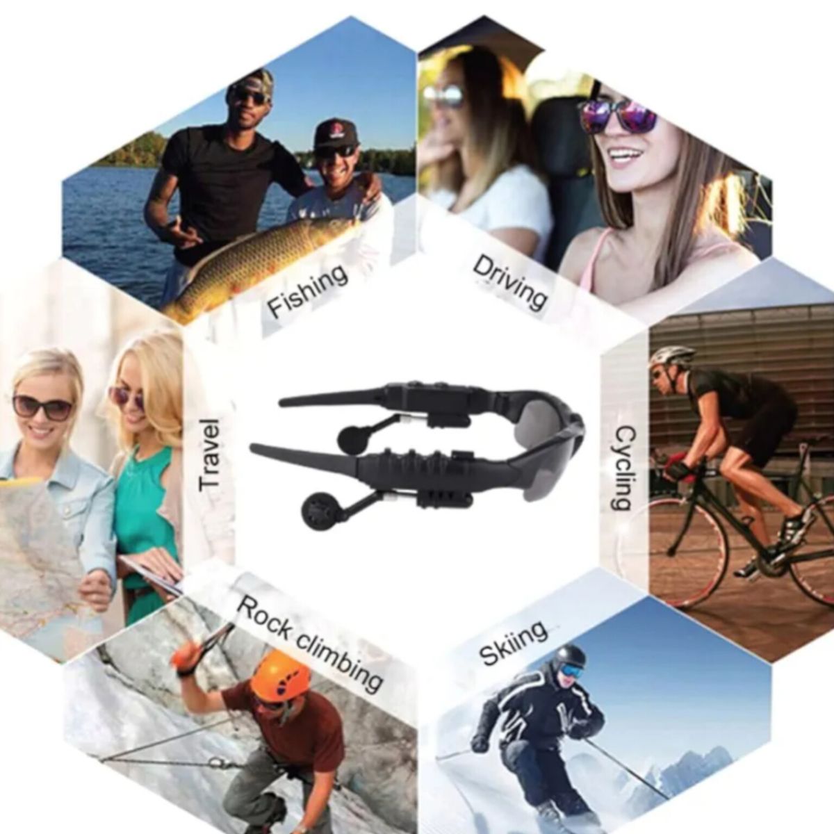 OEM - Gafas con Audifonos Integrado Bluetooth