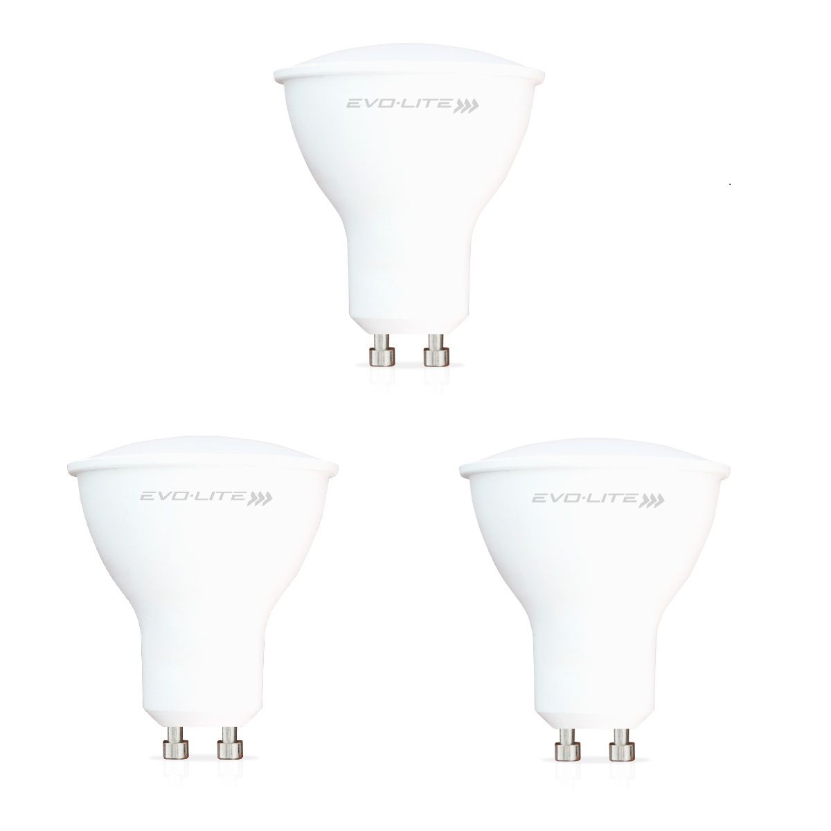 EVOLITE - PACK 3 Dicroicos led evolite 7w GU10 policarbonato DIA