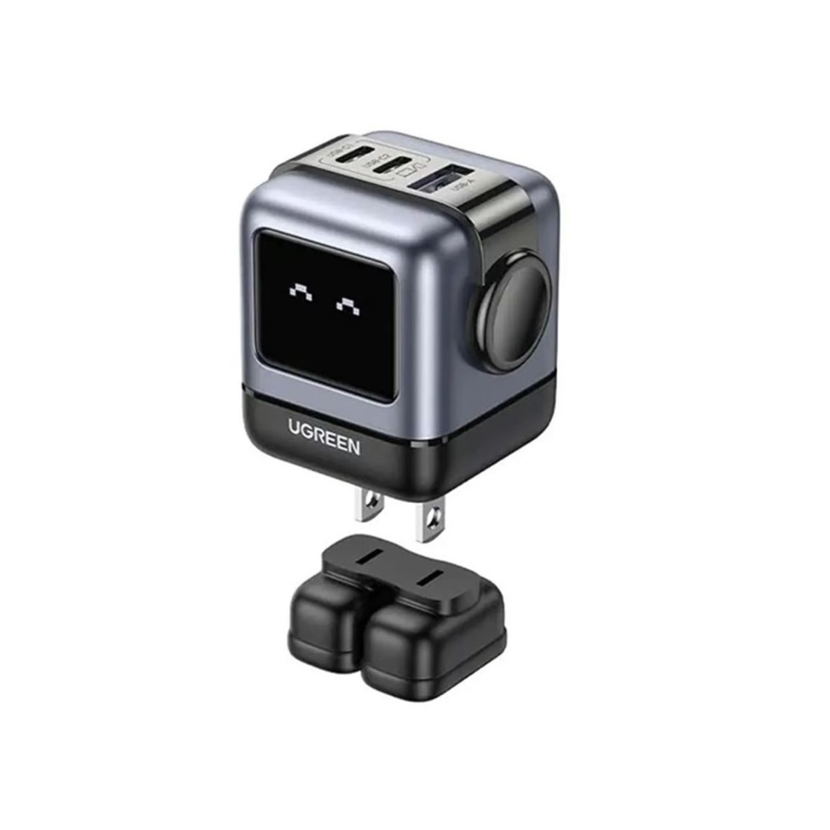 UGREEN - Cargador Carga Rapida 65 Watts Tipo C Robot Pantalla Ugreen Original