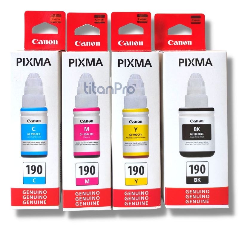 CANON - Kit Tinta Canon 190 x 4 colores