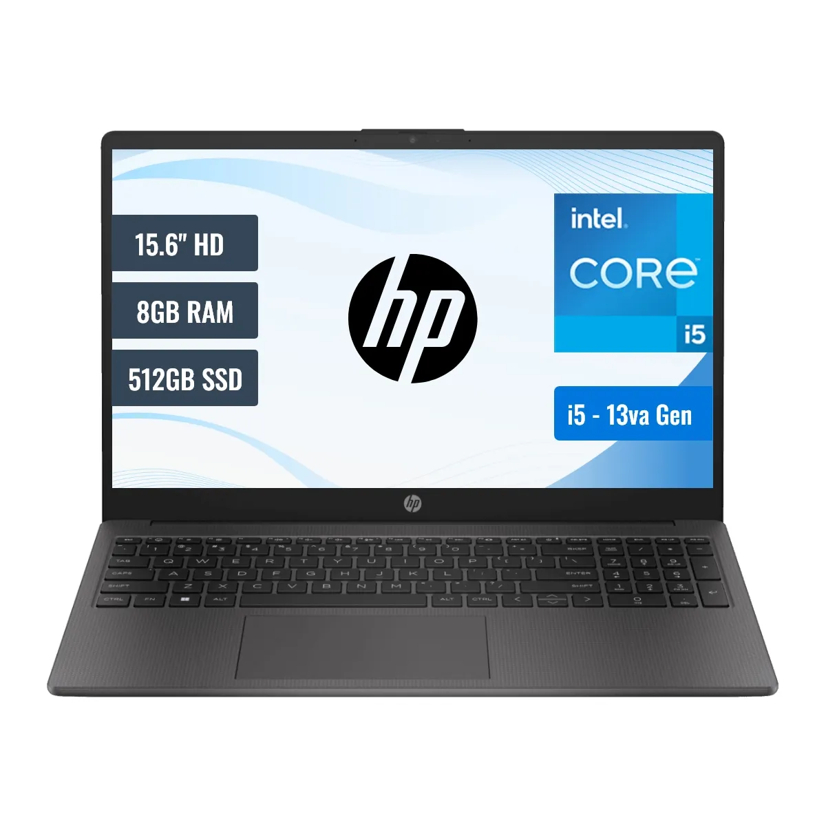 HP - Laptop HP 250 G10 Intel Core i5 1335U 8GB RAM 512GB SSD 156 HD FreeDOS