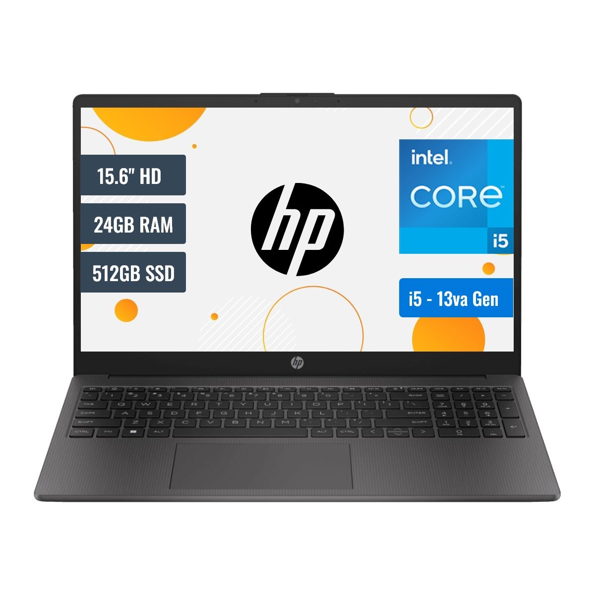 HP - Laptop HP 250 G10 Intel Core i5 1335U 24GB RAM 512GB SSD 156 HD FreeDOS