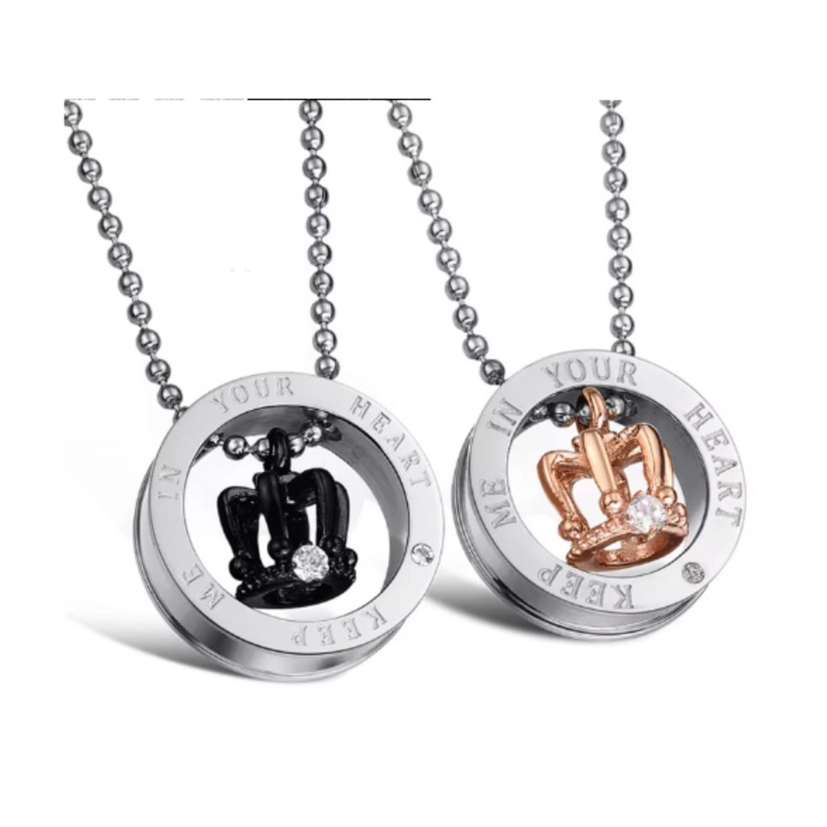 GENERICO - Collar para Parejas - Keep Me in Your Heart