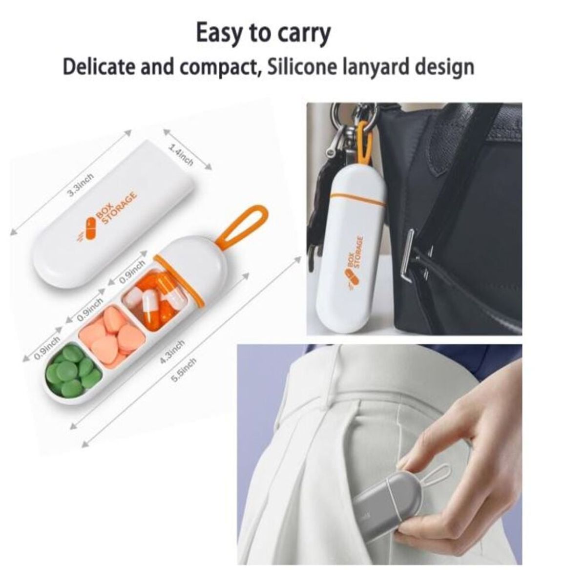 GENERICO - Mini pastillero Portatil  de Viaje