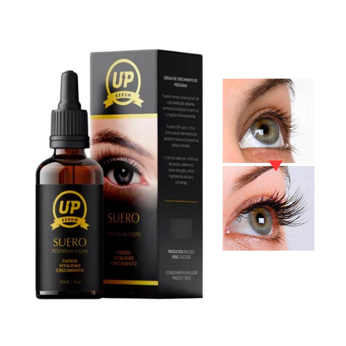 GENERICO - Sérum Up Para Crecimiento de Pestañas Y Cejas 30ml -