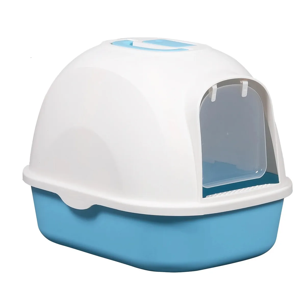 GENERICO - Arenero cerrado con filtro de carbón - Celeste