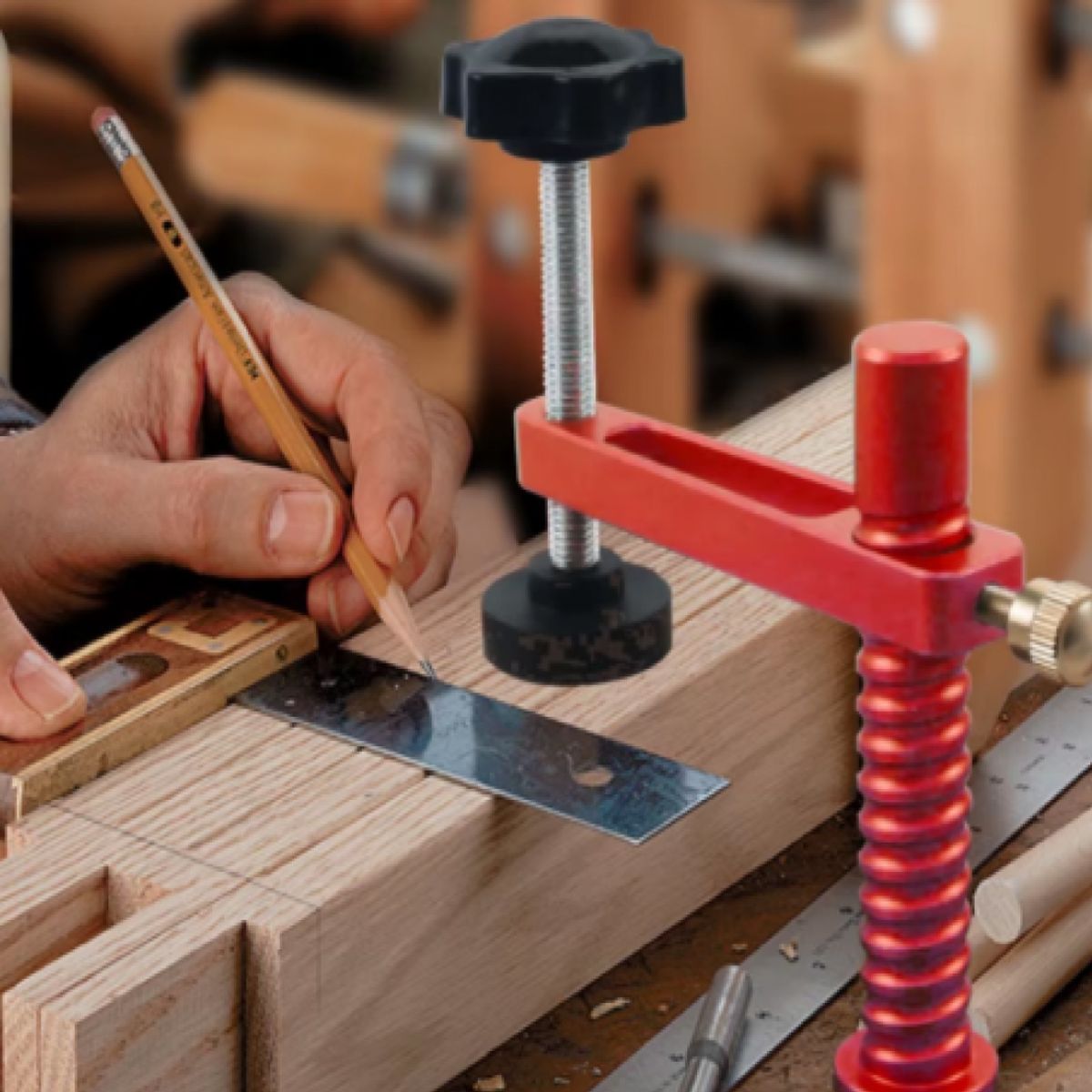 GENERICO - PRENSAS VERTICAL 3/4" ALUMINIO SET DE 2